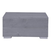 Salontafel Blijdeld grijs steigerhout 76 x 76 cm