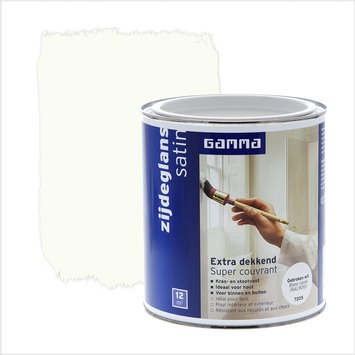 GAMMA Extra Dekkend lak zijdeglans gebroken wit 750 ml