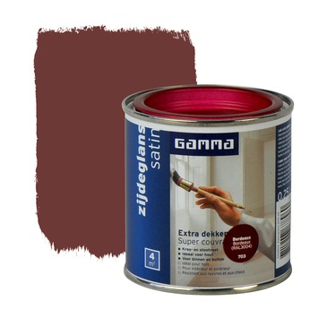 GAMMA lak extra dekkend zijdeglans bordeaux 250 ml
