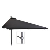 Parasol Livin' Outdoor Halfrond Antraciet Ø250 cm