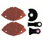 Bosch Professional 13-delige universeel-set acz 85 eb (1x); aiz 28 eb (1x); atz 52 sfc (1x); red woodtop schuurblad (10x); white paint schuurblad (10x) 23st