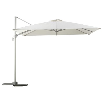 voldoende Schaar bloem Zweefparasol Ibiza Vierkant Wit 300x300 cm | parasols | GAMMA.be