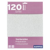 Papier abrasif GAMMA bois non traité G120