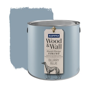 Wood&Wall krijtverf blurry blue 2,5 L