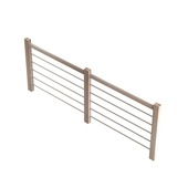 Sogem borstwering op verdiep voor trap Nevada 320 cm