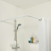 Barre de douche en angle Sealskin Seallux 90x90 cm blanc