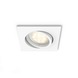 Spot encastrable LED intégrée Philips Shellbark 4,5W 500 lm carré orientable blanc