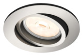 Spot encastrable Philips Donegal excl GU10 rond orientable max. 5,5W nickel