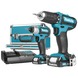 Makita combiset CLX201SAX1 10,8V lithium-ion accuboormachine en slagschroevendraaier