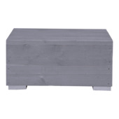 Salontafel Blijdeld grijs steigerhout 57 x 57 cm