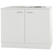 Élément sous-évier 2 portes Optifit Klassik60 82x100x60cm sans plan de travail