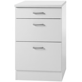 Élément bas 3 tiroirs Optifit Klassik60 84,5x50x60cm avec plan de travail