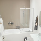 Sealskin badwand met schuifwand Style 80x140 cm helder glas/chroom