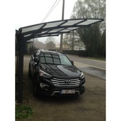 Carport Free (BxD) 500x250 cm antraciet met opale dakplaten