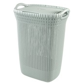 Curver wasmand met deksel Knit 57 L misty blue