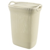 Curver wasmand met deksel Knit 57 L oasis white