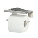 Tiger Colar wc-rolhouder met plateau inox gepolijst