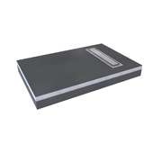 Aurlane douchebak verhoogd 120x80 cm zwart