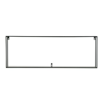 WOOOD wandplank Meert XXL metaal zwart 100 cm