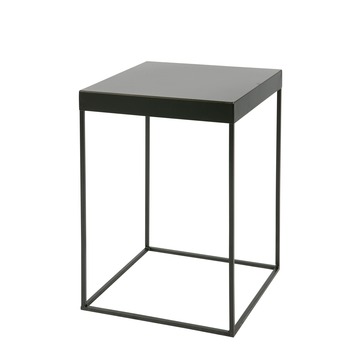 Woood bijzettafel Meert 30x30 cm metaal zwart