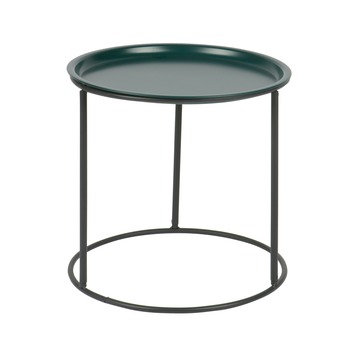 WOOOD bijzettafel Ivar M petrol met los dienblad