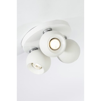 Plafonnier rond orientable White ball Brilliant 3x GU10 Plafonnier rond orientable White ball Brilliant 3x GU10