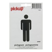 Pickup pictogram heren 10x10 cm