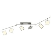 Plafonnier orientable Uranus Brilliant LED intégrée 6x 5 W chromé mat