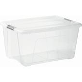 Boîte de rangement Click 45L avec couvercle (dim. L580xL395xH305mm)