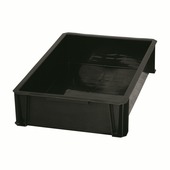 Boîte de rangement empilable Heavy Duty 18 litres noir