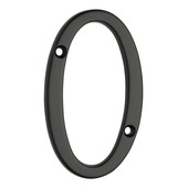 GAMMA huiscijfer zwart 0