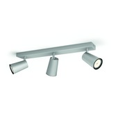 Philips Paisley triobalk 3x GU10 exclusief lampen max. 3X 5,5W aluminium