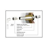 Opsinox muurdoorvoer kit inox dia 80 mm
