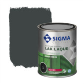 Sigma lak exterieur gloss 750 ml zwartgrijs