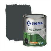 Sigma lak exterieur satin 750 ml zwartgrijs