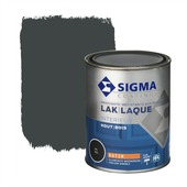 Sigma lak interieur satijn 750 ml zwartgrijs