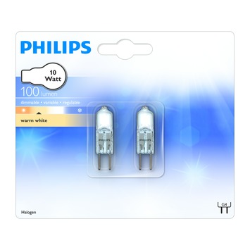 Verlichten Veel stortbui Philips halogeen steeklamp G4 100 lumen 10W | | GAMMA.be