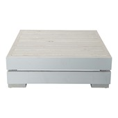 Salontafel Calgary wit steigerhout 70 x 70 cm