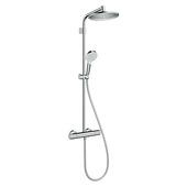 Hansgrohe Crometta S regendoucheset met handdouche en thermostaatkraan chroom