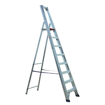 Altrex Castor huishoudtrap 8 treden aluminium