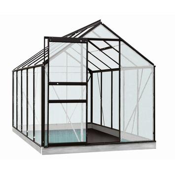 Serre Lily 6,2 m² zwart/polycarbonaat