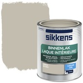 Laque intérieure satinée Sikkens gris argile 0,75 L