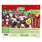 Zaden voor radijs kleurrijk mengsel