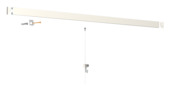 Artiteq Click Rail schilderij ophangsysteem compleet 2 meter wit RAL 9016 overschilderbaar