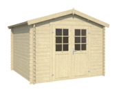 Tuinhuis Narcis vurenhout onbehandeld 250 x 307 cm