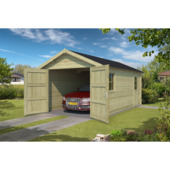 Garage Ohio 34 mm 340x580 cm sapin imprégné vert