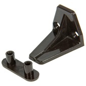 Sam stoothaken voor rolluik trapezium bruin 42 mm 2 stuks