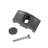 Collier pour poteau carré anthracite 10 pièces