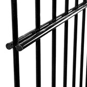 Panneau double renfort Roma 103x220 cm noir