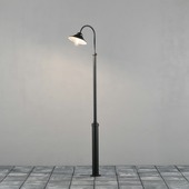 Konstsmide staande lamp Vega E27 240 cm zwart